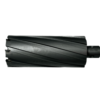 Качество 100mm Cut Depth TCT Annular Cutter 18mm-250mm Cut Dia Core Drills | H11 Body K30 Carbide Tips Фабрика